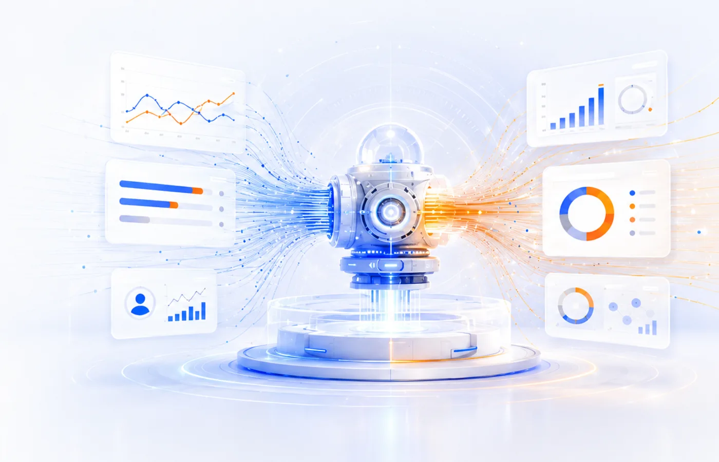 Growth analytics engine with business performance dashboards